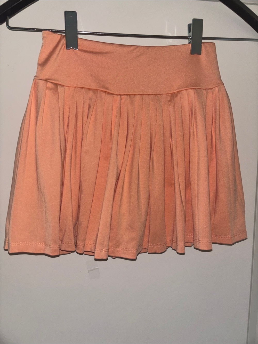 Girls Pleats Tennis Skort in Peach
